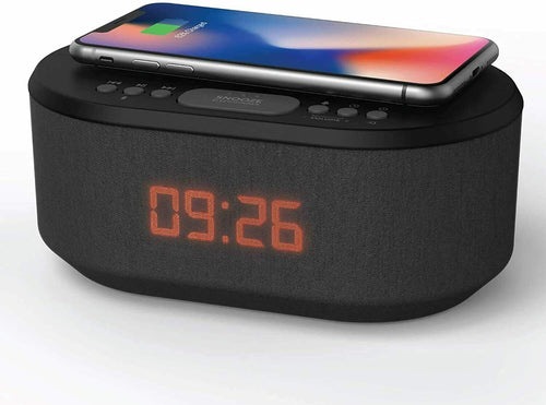 UHD 4k QI Wireless Smartphone Charging Station Radio Hidden Spy Camera