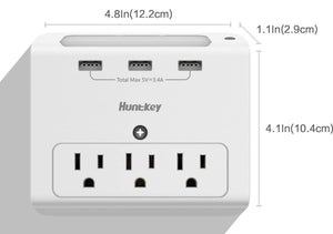 UHD 4k Night Light Outlet Tap P2P USB Charging Station Camera