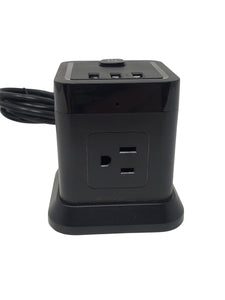 UHD 4k WiFI P2P Desktop Black Surge Protector Outlet Tap USB Charger Camera